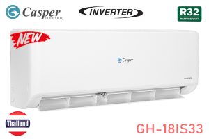 Điều hòa Casper GH-18IS33 18000 BTU 2 chiều inverter gas R32 [Model 2022]
 	Làm lạnh/sưởi ấm nhanh chóng
 	Tinh lọc không khí, tự làm sạch thông minh
 	Độ bền cao, vệ sinh bảo dưỡng dễ dàng
 	Xuất xứ: Chính hãng Thái Lan
 	Bảo hành: Máy 3 năm, máy nén 5 năm