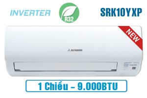 Điều hòa Mitsubishi Heavy SRK/SRC10YXP-W5 (Model 2020)
 	1 chiều – 9000BTU (1HP) – Gas R32
 	Công nghệ DC Pam Inverter tiết kiệm điện, vận hành êm ái
 	Làm lạnh nhanh thoải mái dễ chịu
 	Xuất xứ: Chính hãng Thái Lan
 	Bảo hành: Máy 2 năm, Máy nén 5 năm
